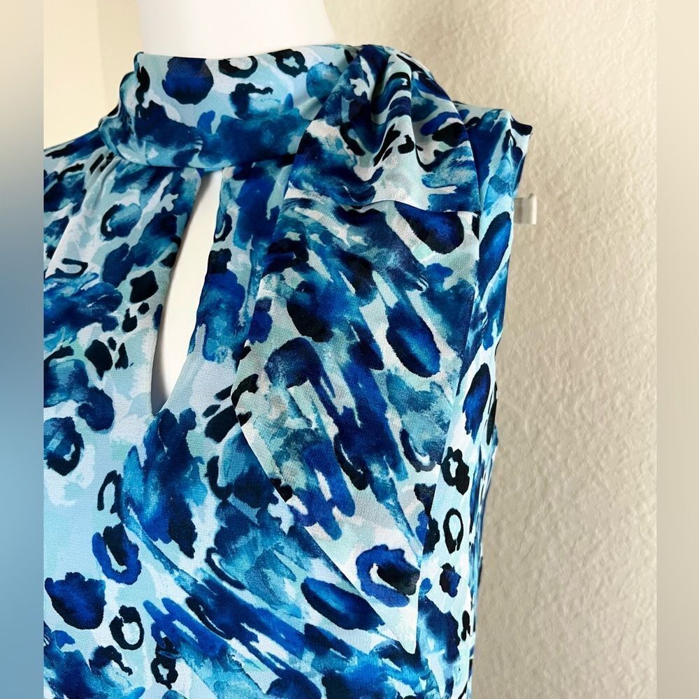 Joseph Ribkoff Water Color Asymmetrical Dress - Picture 6 of 14